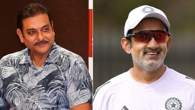 Ravi Shastri (L) has a message for Gautam Gambhir ahead of the India vs Australia Test series (PTI/Getty) Ravi Shastri (L) has a message for Gautam Gambhir ahead of the India vs Australia Test series (PTI/Getty)