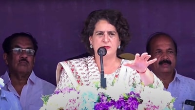 Congress candidate Priyanka Gandhi Vadra (PTI Photo) (PTI) Congress candidate Priyanka Gandhi Vadra (PTI Photo) (PTI)