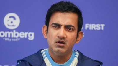 Indian cricket coach Gautam Gambhir during a pre-departure press conference before leaving for Australia tour, in Mumbai (PTI) Indian cricket coach Gautam Gambhir during a pre-departure press conference before leaving for Australia tour, in Mumbai (PTI)
