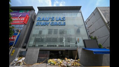 Rau's IAS Study Circle in Old Rajendra Nagar. (HT Photo) Rau's IAS Study Circle in Old Rajendra Nagar. (HT Photo)