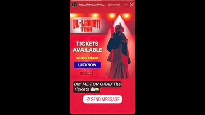 Screenshot of the ad (HT Photo) Screenshot of the ad (HT Photo)