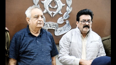 The 68-year-old Delhi resident who posed as a 1979 batch retired IPS officer. (Sakib Ali/HT Photo)