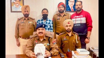 The accused in police custody in Ludhiana on Thursday. (HT photo) The accused in police custody in Ludhiana on Thursday. (HT photo)
