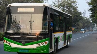 The project stems from the Prime Minister’s E-Bus Sewa Scheme, which entails deploying 10,000 electric buses nationwide under a public-private partnership (PPP) model. (Sunil Ghosh/HT Photo) The project stems from the Prime Minister’s E-Bus Sewa Scheme, which entails deploying 10,000 electric buses nationwide under a public-private partnership (PPP) model. (Sunil Ghosh/HT Photo)