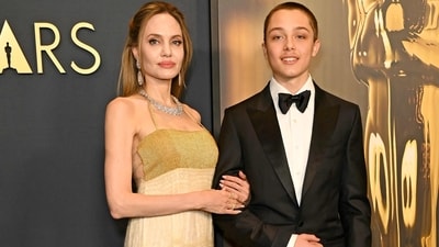 HOLLYWOOD, CALIFORNIA - NOVEMBER 17: (L-R) Angelina Jolie and Knox Jolie-Pitt attend the 2024 Governors Awards at Dolby Theatre on November 17, 2024 in Hollywood, California. Jon Kopaloff/Getty Images/AFP (Photo by Jon Kopaloff / GETTY IMAGES NORTH AMERICA / Getty Images via AFP) (Getty Images via AFP) HOLLYWOOD, CALIFORNIA - NOVEMBER 17: (L-R) Angelina Jolie and Knox Jolie-Pitt attend the 2024 Governors Awards at Dolby Theatre on November 17, 2024 in Hollywood, California. Jon Kopaloff/Getty Images/AFP (Photo by Jon Kopaloff / GETTY IMAGES NORTH AMERICA / Getty Images via AFP) (Getty Images via AFP)