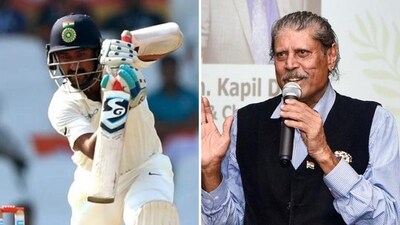 Pujara and Kapil Dev Pujara and Kapil Dev