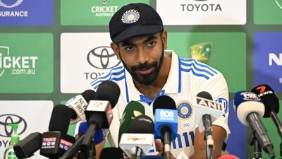 Jasprit Bumrah talking to reporters (AP) Jasprit Bumrah talking to reporters (AP)