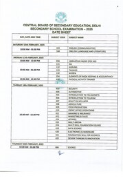 CBSE board exams 2025: Class 10 datesheet CBSE board exams 2025: Class 10 datesheet