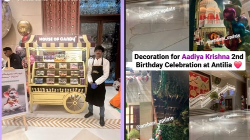 Isha Ambani and Anand Piramal celebrated their twins' second birthday at Antilia. Isha Ambani and Anand Piramal celebrated their twins' second birthday at Antilia.