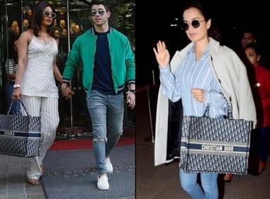 Priyanka Chopra and Kangana Ranaut sporting the tote Priyanka Chopra and Kangana Ranaut sporting the tote