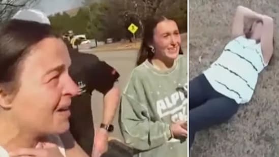Heartbreaking video shows Laken Riley's family learning of her murder, shattered mom collapsing (Court TV)