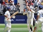 Rishabh Pant and Nathan Lyon had a fun banter in the middle. (AP Photo/Trevor Collens) Rishabh Pant and Nathan Lyon had a fun banter in the middle. (AP Photo/Trevor Collens)