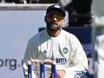 Viral Kohli reacts after dropping a possible catch of Australia's Marnus Labuschagne.