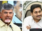 Andhra Pradesh chief minister N Chandrababu Naidu and YSR Congress chief Jagan Mohan Reddy