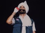Diljit Dosanjh on stage at his Jaipur concert Diljit Dosanjh on stage at his Jaipur concert