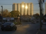 The former Ramada Plaza hotel, slated for implosion as part of New Year's Eve festivities. 