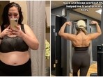 Woman, who lost 54 kg, shares back and bicep workout that helped her in her transformation. Woman, who lost 54 kg, shares back and bicep workout that helped her in her transformation.