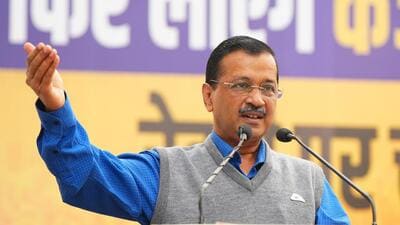 AAP national convenor Arvind Kejriwal announces the ‘Rewdi par Charcha’ campaign at the AAP office in New Delhi on Friday. (HT Photo) AAP national convenor Arvind Kejriwal announces the ‘Rewdi par Charcha’ campaign at the AAP office in New Delhi on Friday. (HT Photo)