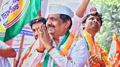 The NCP (SP) candidate from the Islampur assembly seat, Jayant Patil. (ANI) The NCP (SP) candidate from the Islampur assembly seat, Jayant Patil. (ANI)