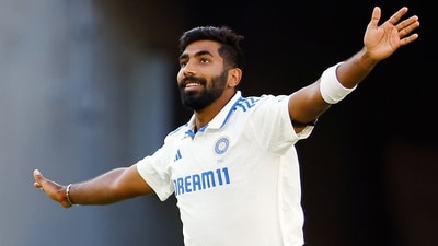 India's captain Jasprit Bumrah celebrates the wicket of Australia's captain Pat Cummins during Day 1 of the first Test match (BCCI - X) India's captain Jasprit Bumrah celebrates the wicket of Australia's captain Pat Cummins during Day 1 of the first Test match (BCCI - X)