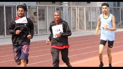 Athletes in action on the third day of Para Khedan Watan Punjab Diyan in Ludhiana on Friday. (Manish/ HT Photo) Athletes in action on the third day of Para Khedan Watan Punjab Diyan in Ludhiana on Friday. (Manish/ HT Photo)