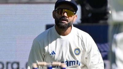 Viral Kohli reacts after dropping a possible catch of Australia's Marnus Labuschagne. (AFP) Viral Kohli reacts after dropping a possible catch of Australia's Marnus Labuschagne. (AFP)