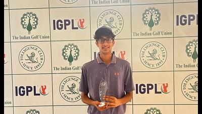 Currently ranked 991st in the World Amateur Golf Ranking (WAGR) and among the top 10 amateur golfers in India, Krish’s victory is expected to significantly boost his ranking. (HT Photo)