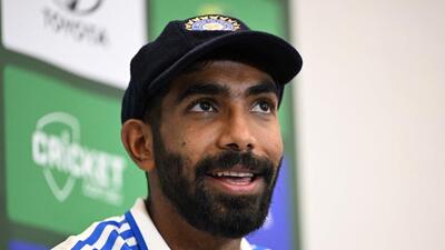 India’s captain Jasprit Bumrah speaks during a press conference at Optus Stadium in Perth onThursday. (AFP) India’s captain Jasprit Bumrah speaks during a press conference at Optus Stadium in Perth onThursday. (AFP)