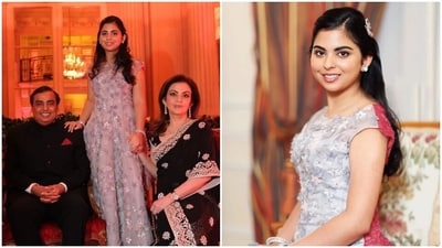 Isha Ambani at the le Bal des Debutantes 2012 with Nita Ambani and Mukesh Ambani. Isha Ambani at the le Bal des Debutantes 2012 with Nita Ambani and Mukesh Ambani.
