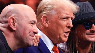 CEO of Ultimate Fighting Championship Dana White, US President-elect Donald Trump, singer Kid Rock and Tesla and SpaceX CEO Elon Musk pose for a photo as they attend UFC 309 at Madison Square Garden in New York, on November 16, 2024. (AFP) CEO of Ultimate Fighting Championship Dana White, US President-elect Donald Trump, singer Kid Rock and Tesla and SpaceX CEO Elon Musk pose for a photo as they attend UFC 309 at Madison Square Garden in New York, on November 16, 2024. (AFP)