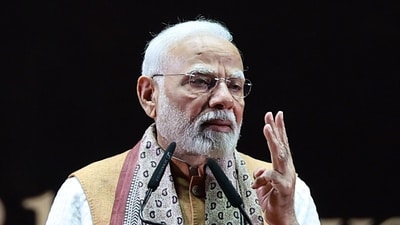 PM Narendra Modi also highlighted other aspects of the age-old relations between the two sides, such as the role played by two German merchants in the printing of the first Tamil and Telugu books in a European country. (ANI PHOTO) PM Narendra Modi also highlighted other aspects of the age-old relations between the two sides, such as the role played by two German merchants in the printing of the first Tamil and Telugu books in a European country. (ANI PHOTO)