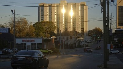 The former Ramada Plaza hotel, slated for implosion as part of New Year's Eve festivities. (AP) The former Ramada Plaza hotel, slated for implosion as part of New Year's Eve festivities. (AP)