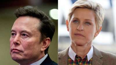 Elon Musk criticizes Ellen DeGeneres and Portia de Rossi's move to the UK amid Trump’s election win. (File Images) Elon Musk criticizes Ellen DeGeneres and Portia de Rossi's move to the UK amid Trump’s election win. (File Images)