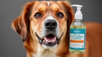 Effective tick shampoo for dogs: gentle care, tough on pests.
