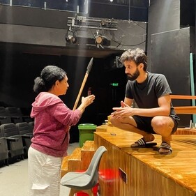 Director Heeba Shah and Vishesh Arora behind the scenes (instagram)