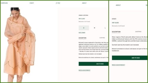 Sobhita Dhulipala's pale pink ensemble is worth ₹43.6k. Sobhita Dhulipala's pale pink ensemble is worth ₹43.6k.