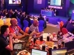File image of an IPL auction. (HT Photo)