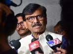 Shiv Sena (UBT) leader Sanjay Raut addressing media outside Saamana office, in Mumbai (File photo by Bhushan Koyande/HT)