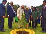 King Charles and Camilla during a past visit to Soukya in Bengaluru.