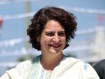 Congress General Secretary and candidate for Wayanad Lok Sabha by-elections, Priyanka Gandhi Vadra during a roadshow in Wayanad's Mananthavady.