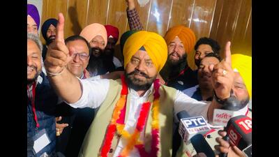 Aam Aadmi Party (AAP)’s Gurdeep Singh Randhawa