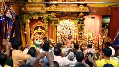 People throng the Tirumala Tirupati temple to worship Lord Venkateshwara. (File) People throng the Tirumala Tirupati temple to worship Lord Venkateshwara. (File)