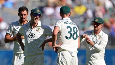 Australia's captain Pat Cummins tried hard to find a way to break the opening stand but failed as India was 172/0 at stumps with a 218-run lead. (AP)