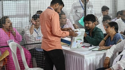 In Barnala, Congress candidate Kuldeep Singh Dhillon is leading. (AFP) In Barnala, Congress candidate Kuldeep Singh Dhillon is leading. (AFP)