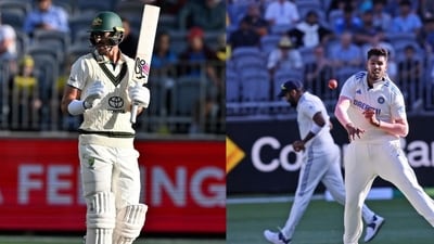 Mitchell Starc and Harshit Rana (AFP/AP Photo) ((AFP/AP Photo) ) Mitchell Starc and Harshit Rana (AFP/AP Photo) ((AFP/AP Photo) )