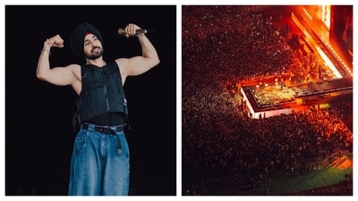 Diljit Dosanjh performed at Delhi's JLN stadium on October 26.
