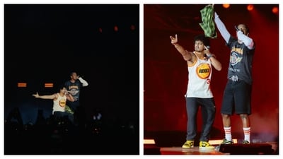 Hanumankind was the surprise guest performer with ASAP Rocky during the Rolling Loud concert in Pattaya. Hanumankind was the surprise guest performer with ASAP Rocky during the Rolling Loud concert in Pattaya.