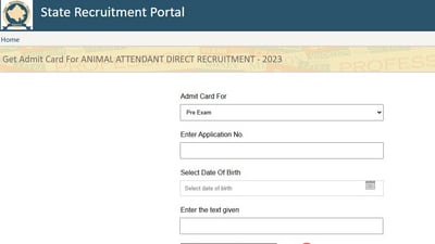 Rajasthan Pashu Paricharak Admit Card 2024: RSSB Animal Attendant admit card can be downloaded from rsmssb.rajasthan.gov.in or rssb.rajasthan.gov.in. (Official website screenshot) Rajasthan Pashu Paricharak Admit Card 2024: RSSB Animal Attendant admit card can be downloaded from rsmssb.rajasthan.gov.in or rssb.rajasthan.gov.in. (Official website screenshot)
