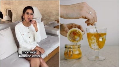 Sara shared that turmeric water is the first thing she drinks in the morning. (Instagram/@curly.tales, pexels) Sara shared that turmeric water is the first thing she drinks in the morning. (Instagram/@curly.tales, pexels)
