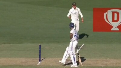 Yashasvi Jaiswal tempts Marnus Labuschagne to take a direct hit (X) Yashasvi Jaiswal tempts Marnus Labuschagne to take a direct hit (X)